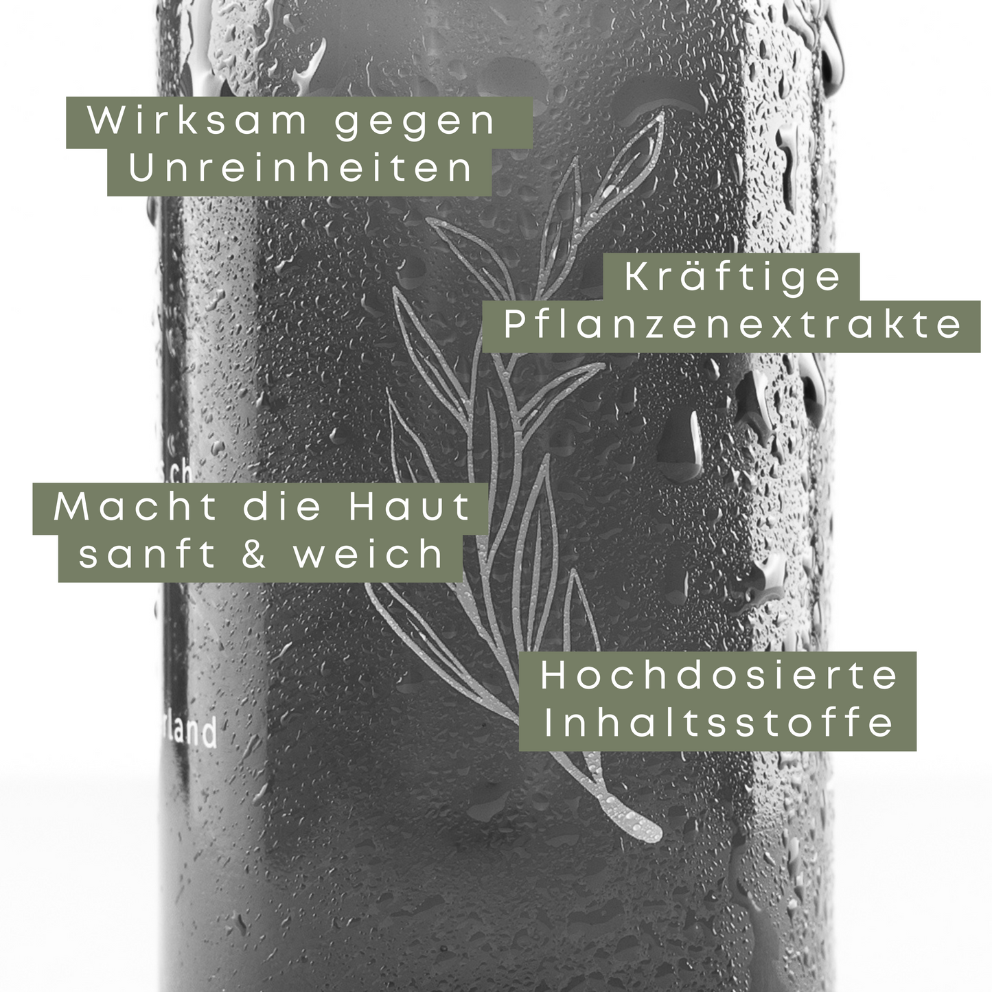 Vegane Naturkosmetik Serum mit Hyaluronsäure, Niacinamid, Viatmin C, Aloe Vera – Kompromisslos THE ESSENTIAL